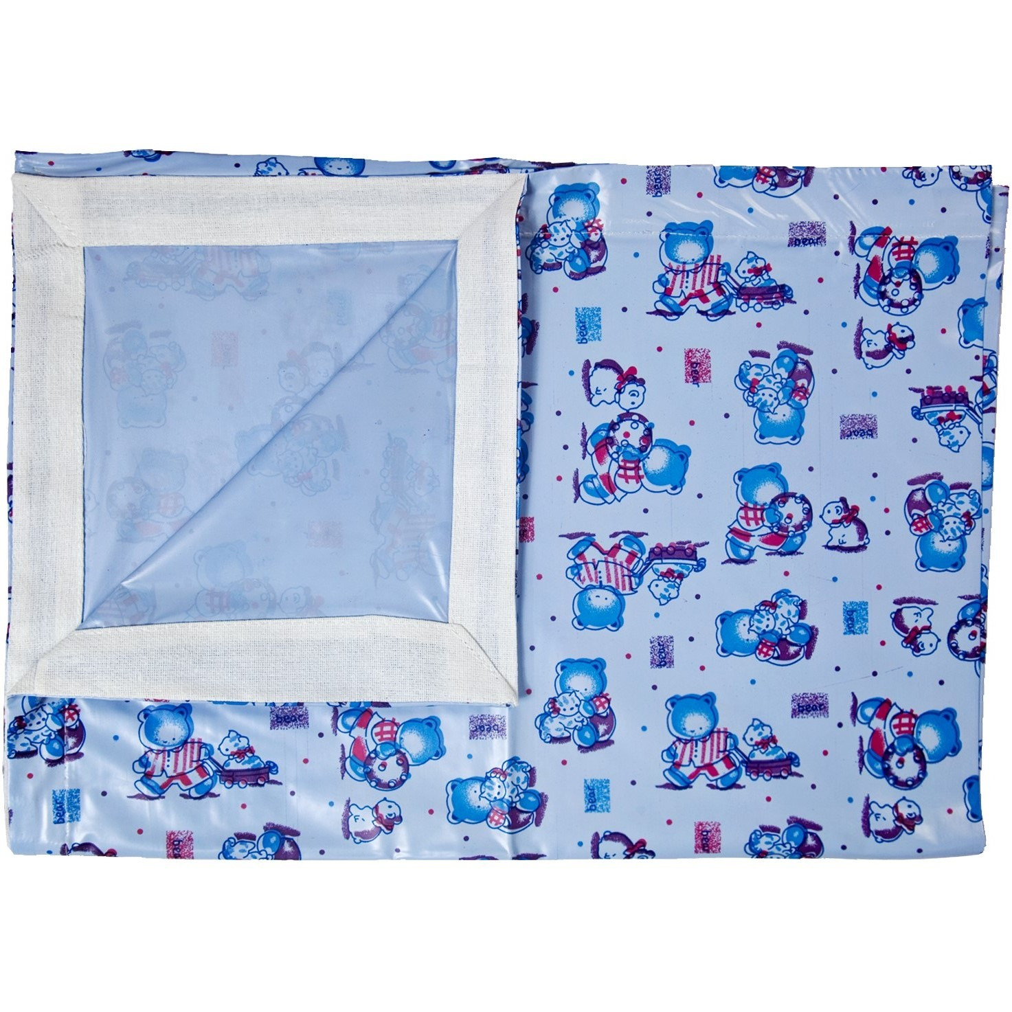 Love Baby Soft Bed Sheet Plastic - 613 A Blue