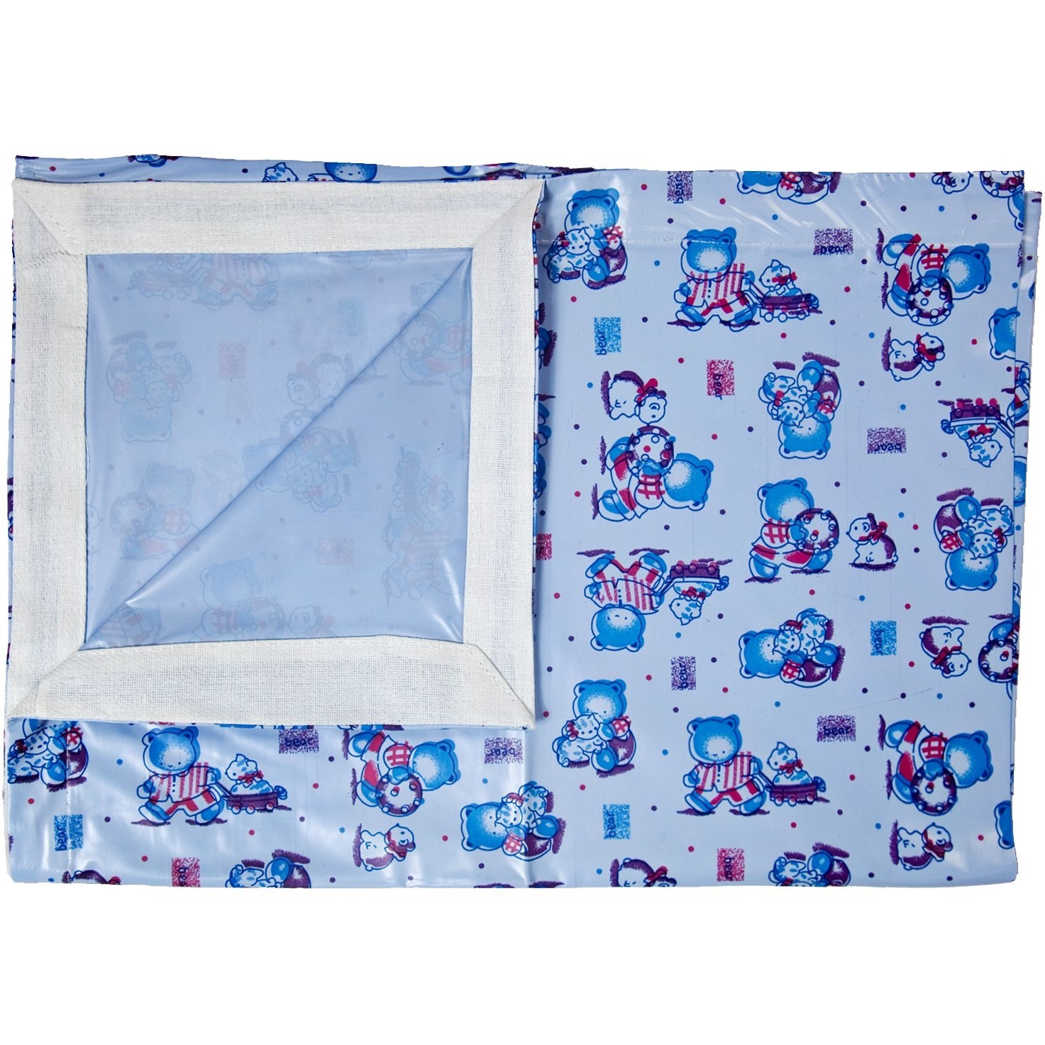 Love Baby Soft Bed Sheet Plastic - 613 D Blue