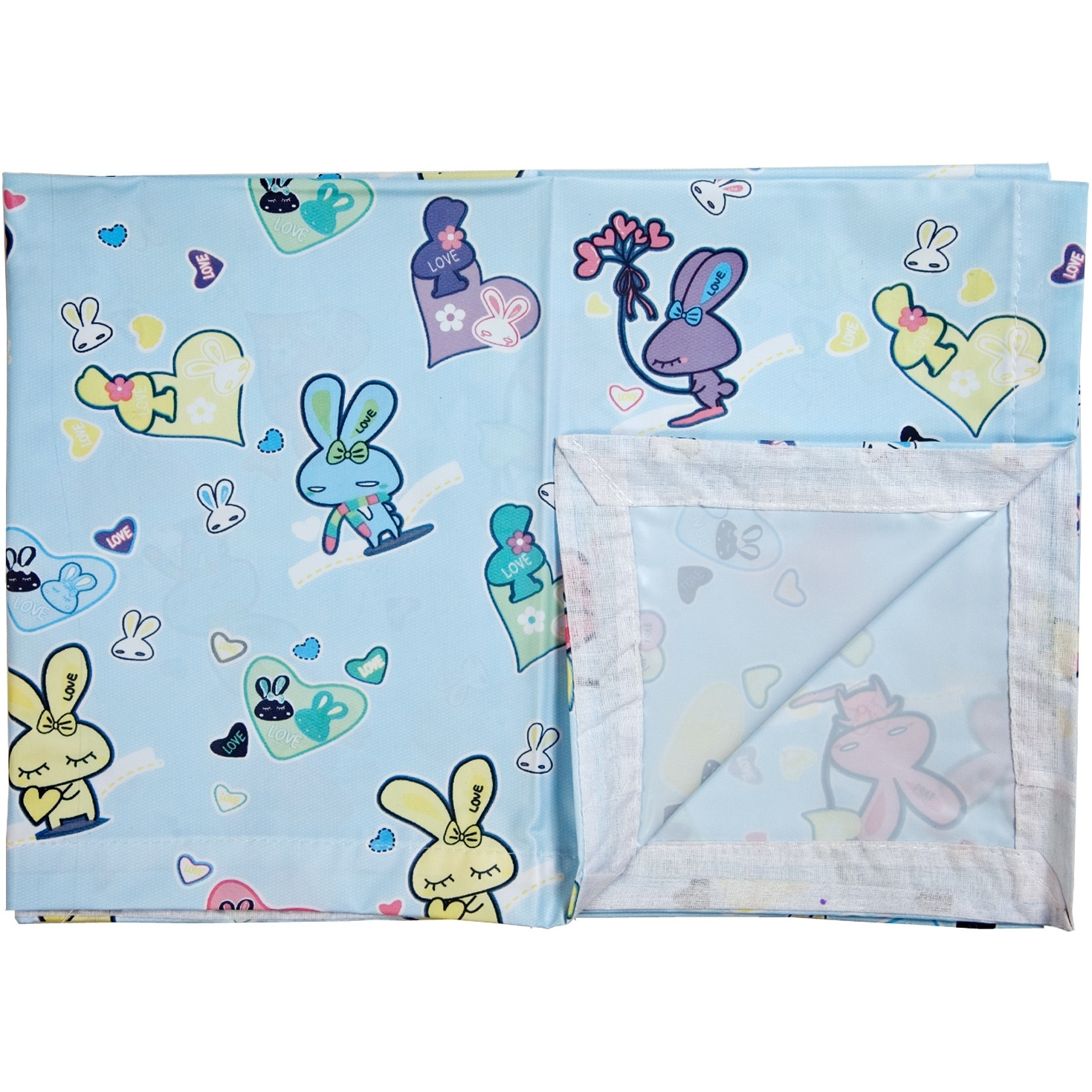 Love Baby Soft Bed Sheet Plastic - 713 E Blue