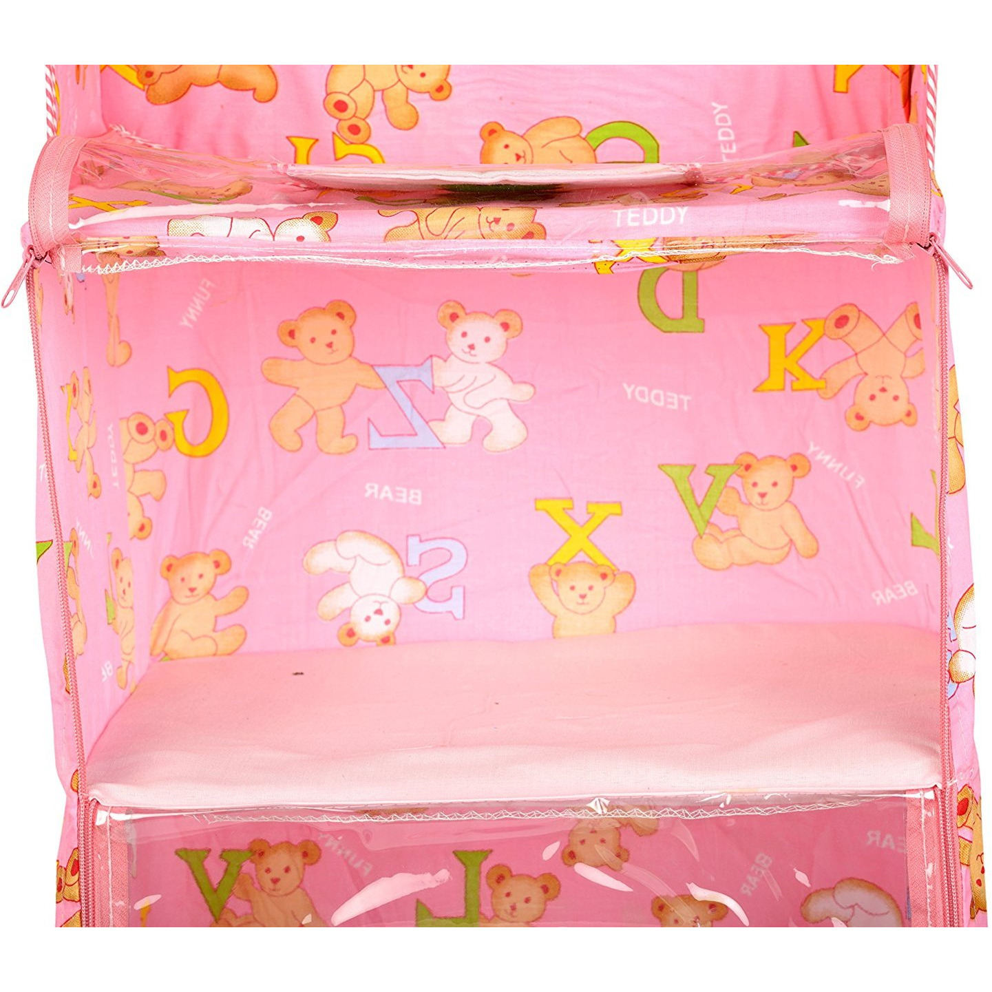 Love Baby Economical Teddy Bear Kids Cupboard 3 Step - DKBC14 Pink