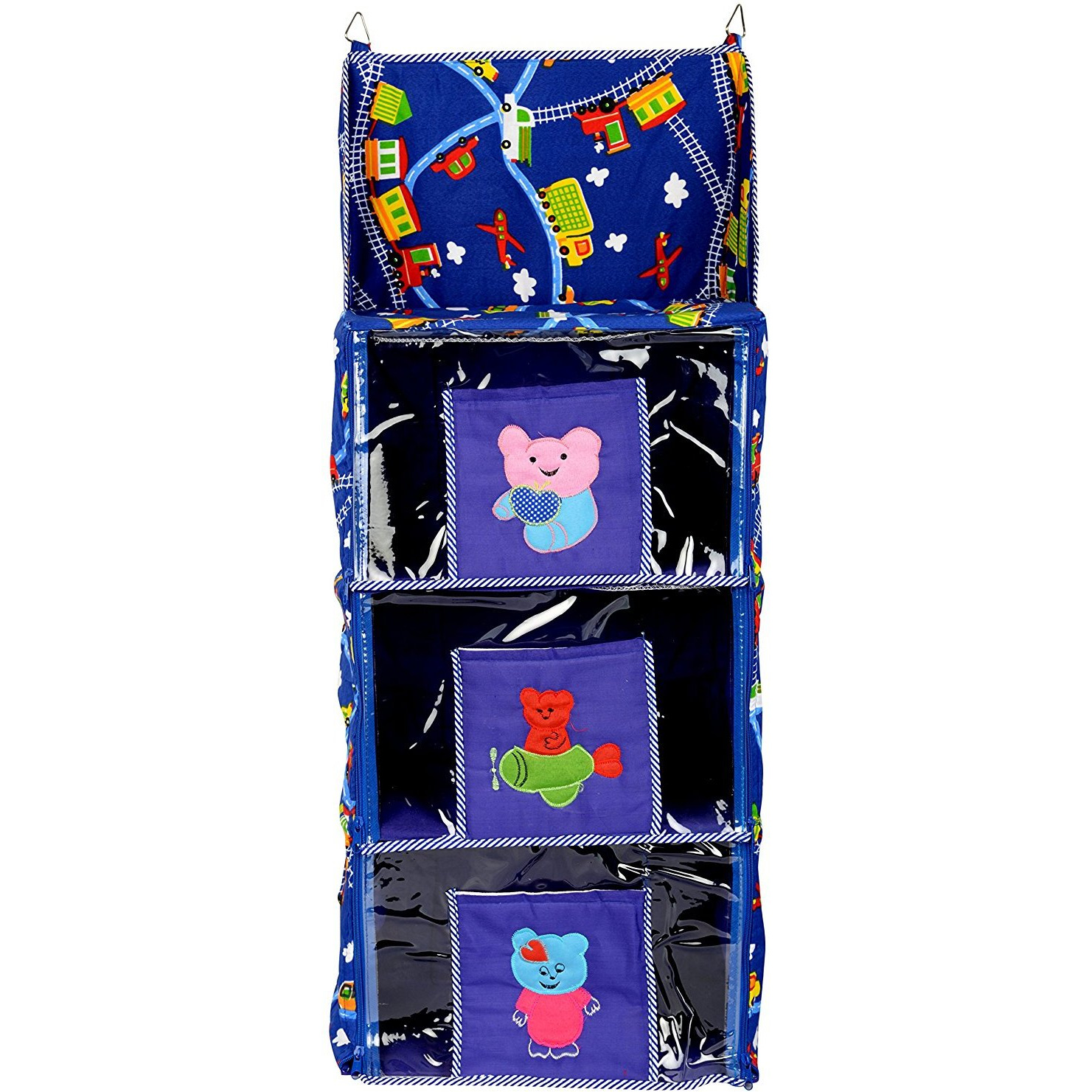 Love Baby Public Transport Theme Kids Cupboard - DKBC16 Navy