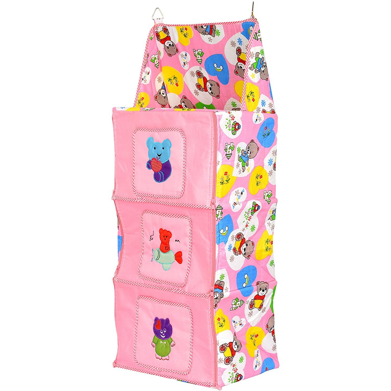Love Baby Small Teddy Bear Kids Cupboard 3 Step - DKBC17 Pink