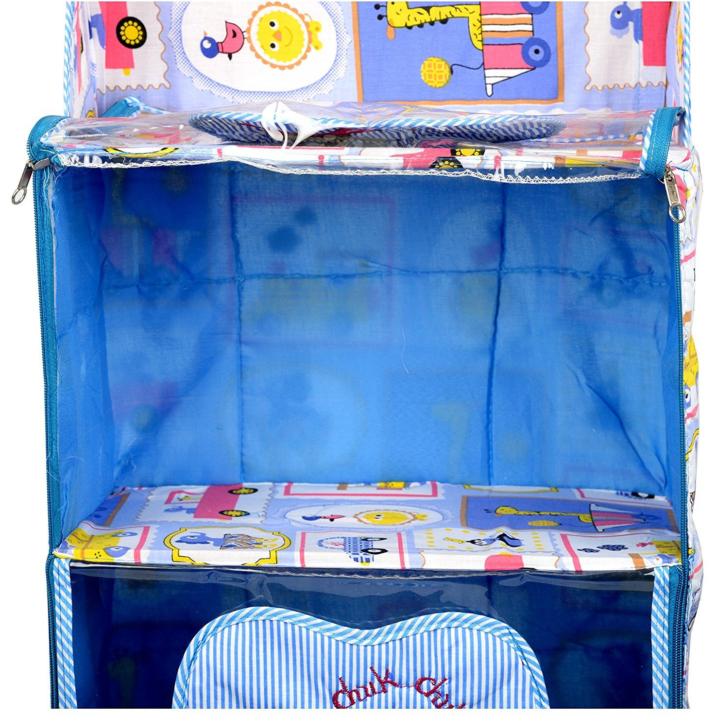 Love Baby Aminal and Transport Kids Cupboard 4 Step - DKBC18 Blue