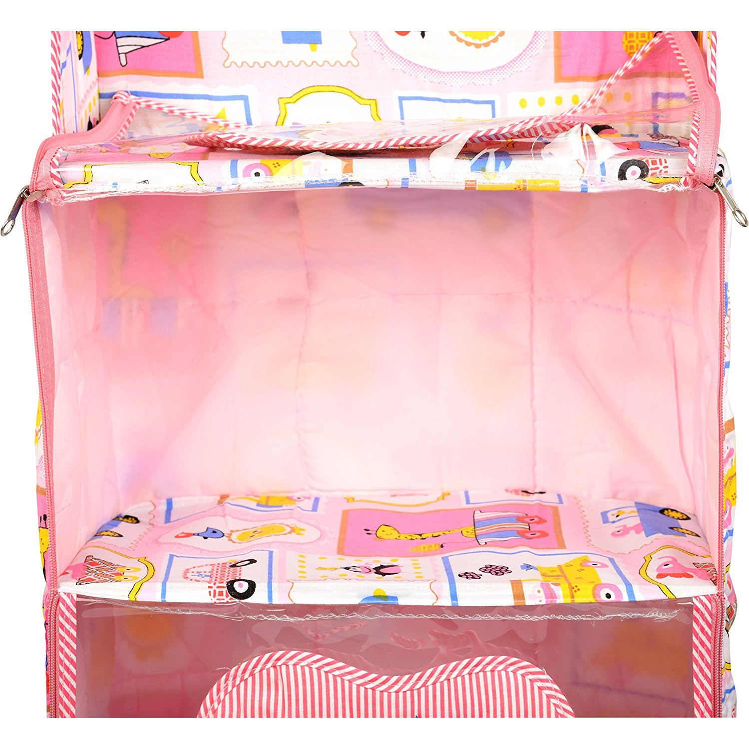 Love Baby Aminal and Transport Kids Cupboard 4 Step - DKBC18 Pink