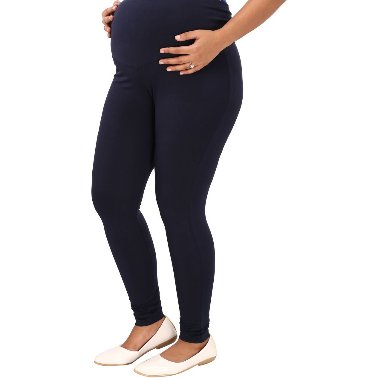 Mamma's maternity Blue Lycra Legging (Size:MEDIUM)