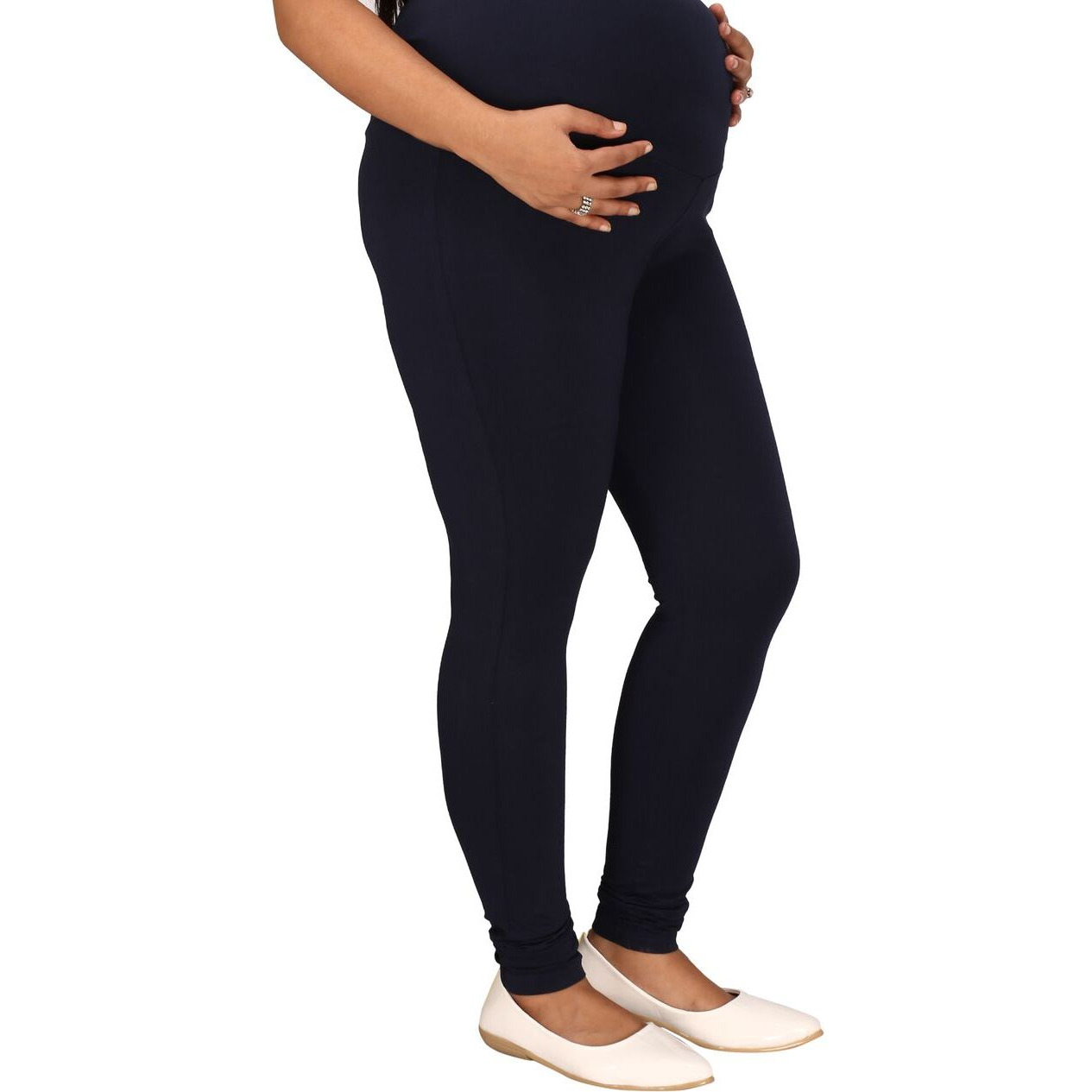 Mamma's maternity Blue Lycra Legging (Size:MEDIUM)