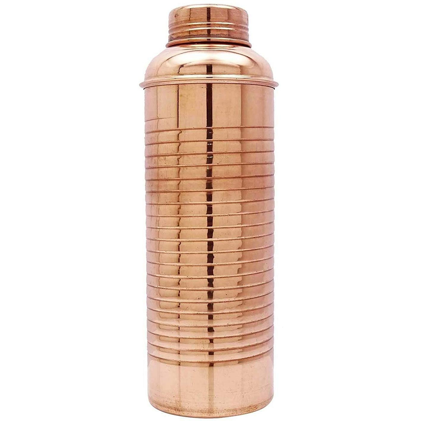 Set of 8 100% Pure Copper Designer Water Bottle Drinkware Flask Bottle 25 Oz Capacity