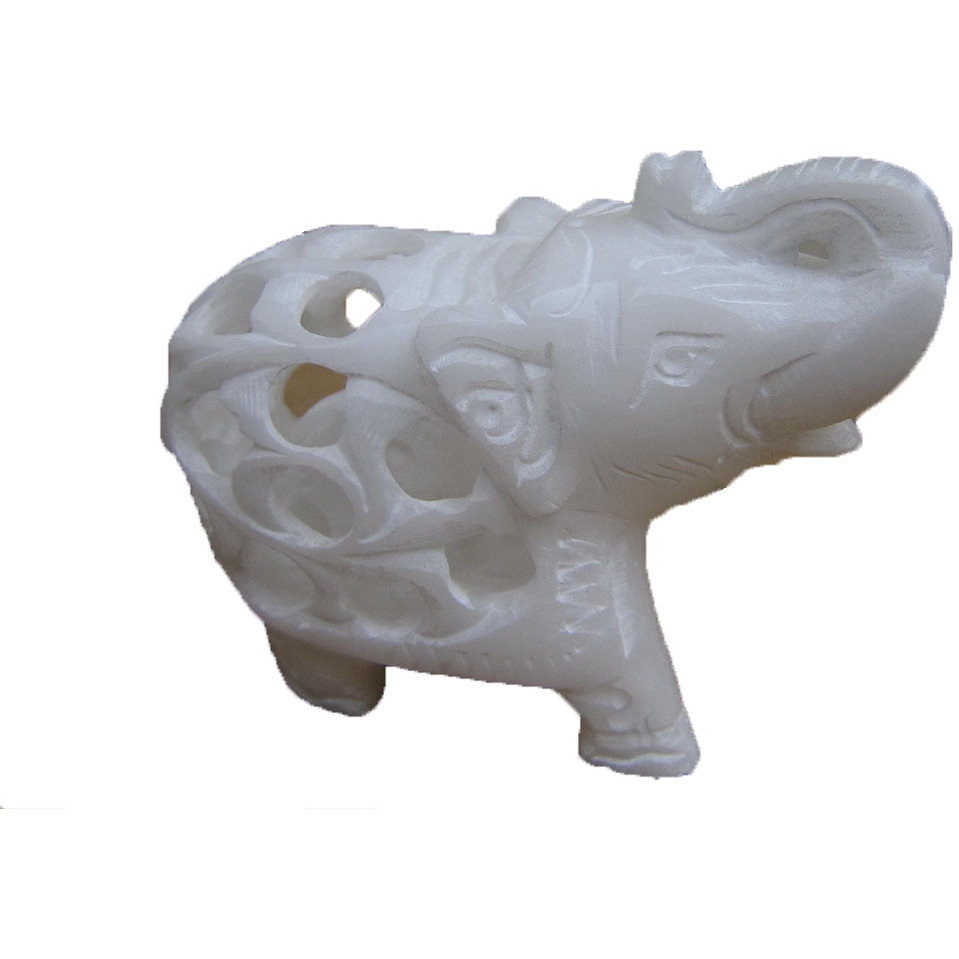 Stone White Elephant
