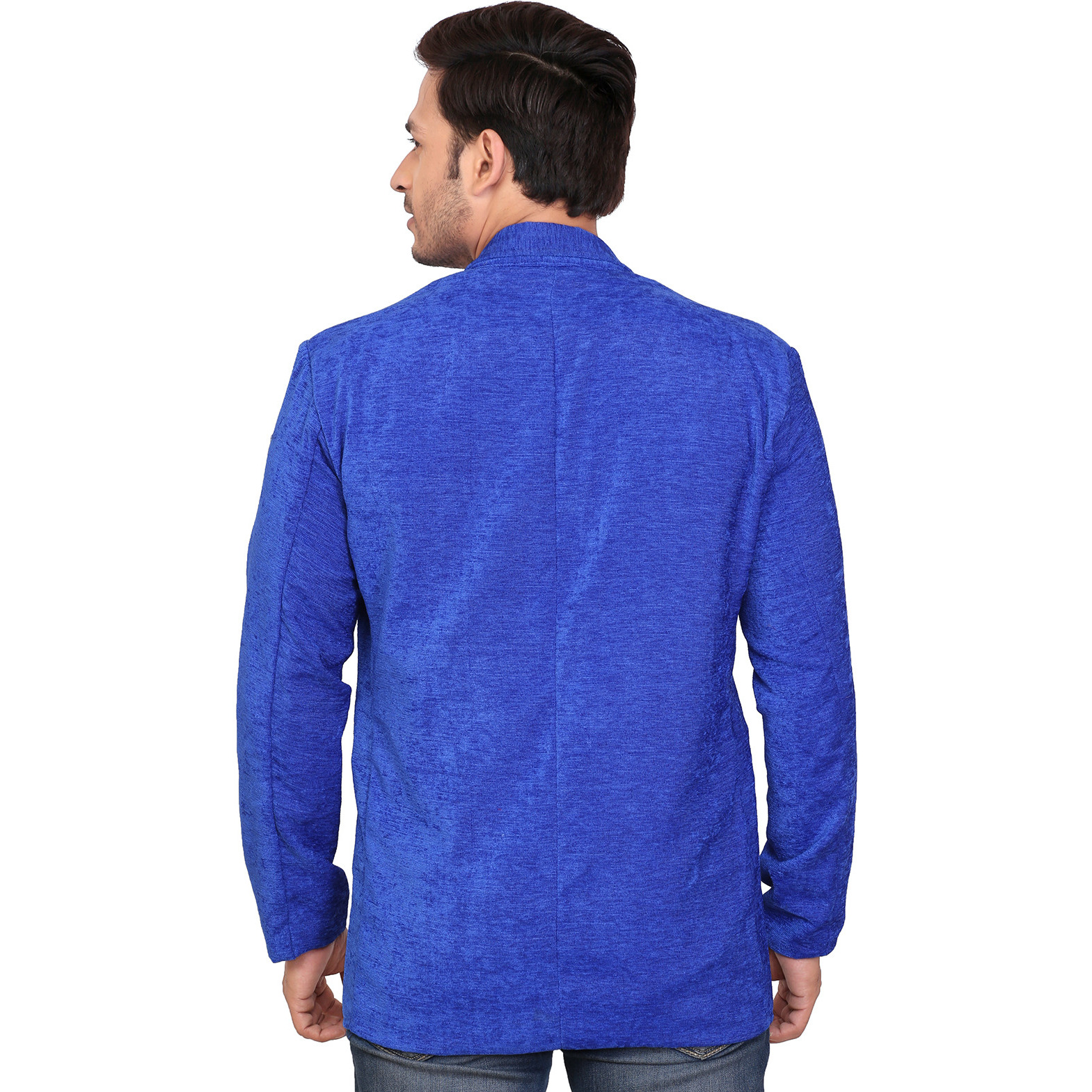 Garun Blue Towel Velvet Blazer (Size:M)