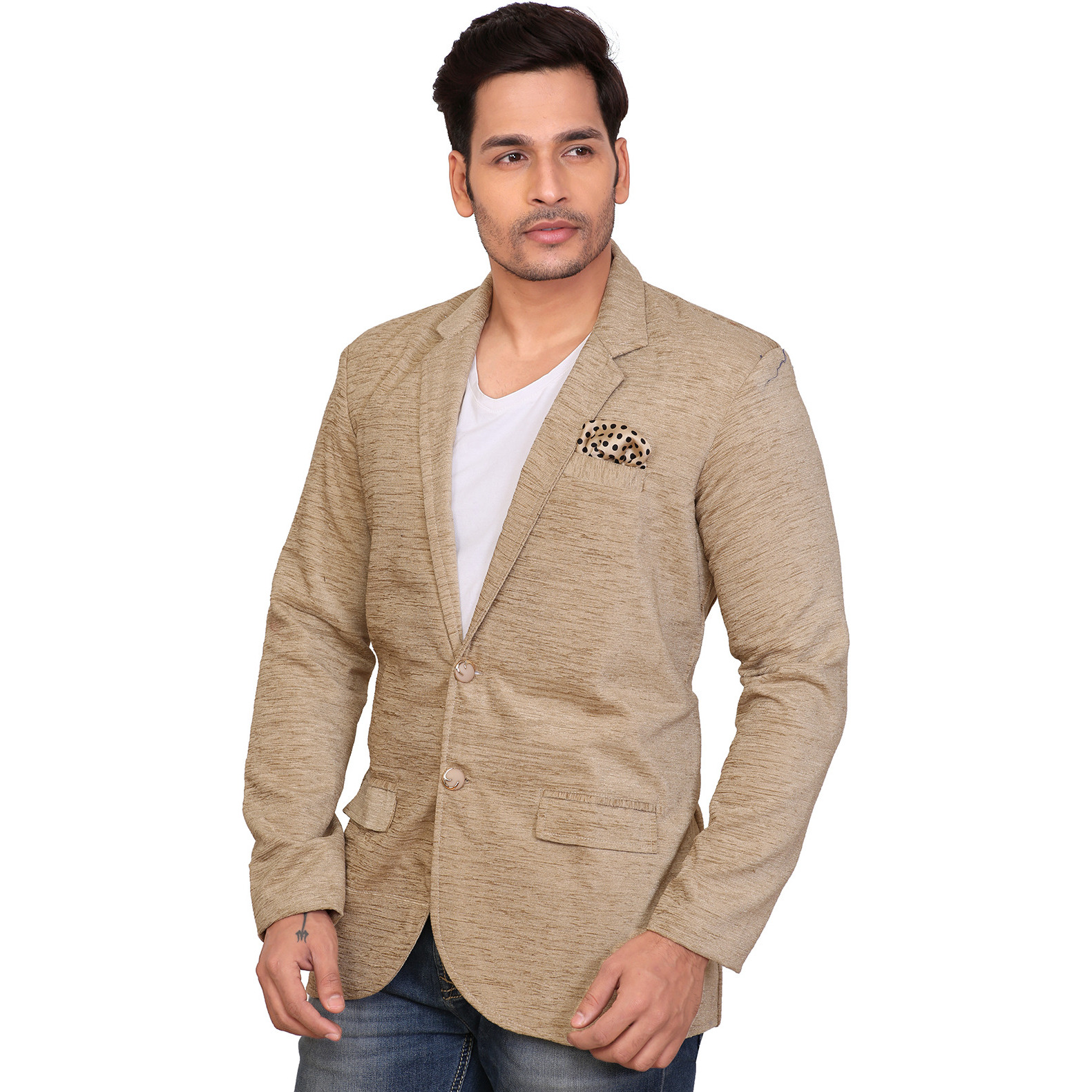 Garun Gold Towel Velvet Blazer