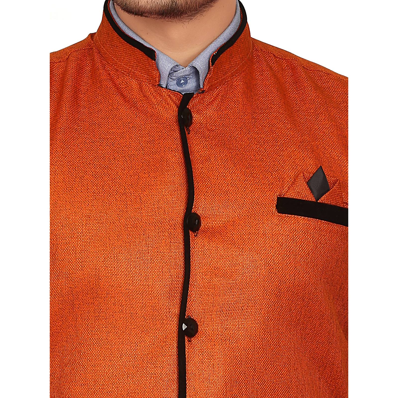 Garun Orange Nehru Jacket