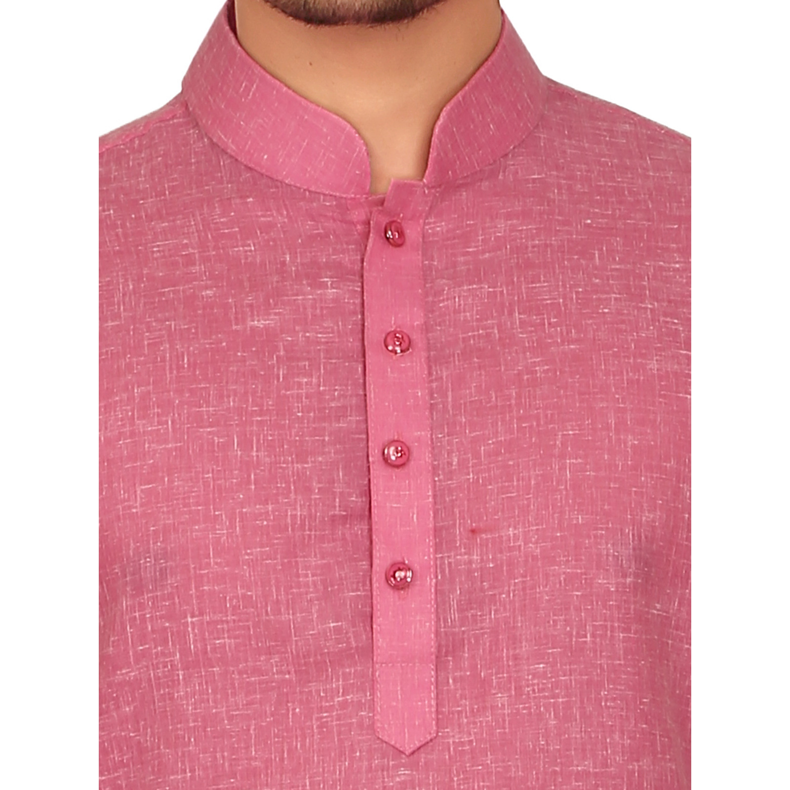 Garun Men's Pink Kurta and Pyjama Set (Size:L)