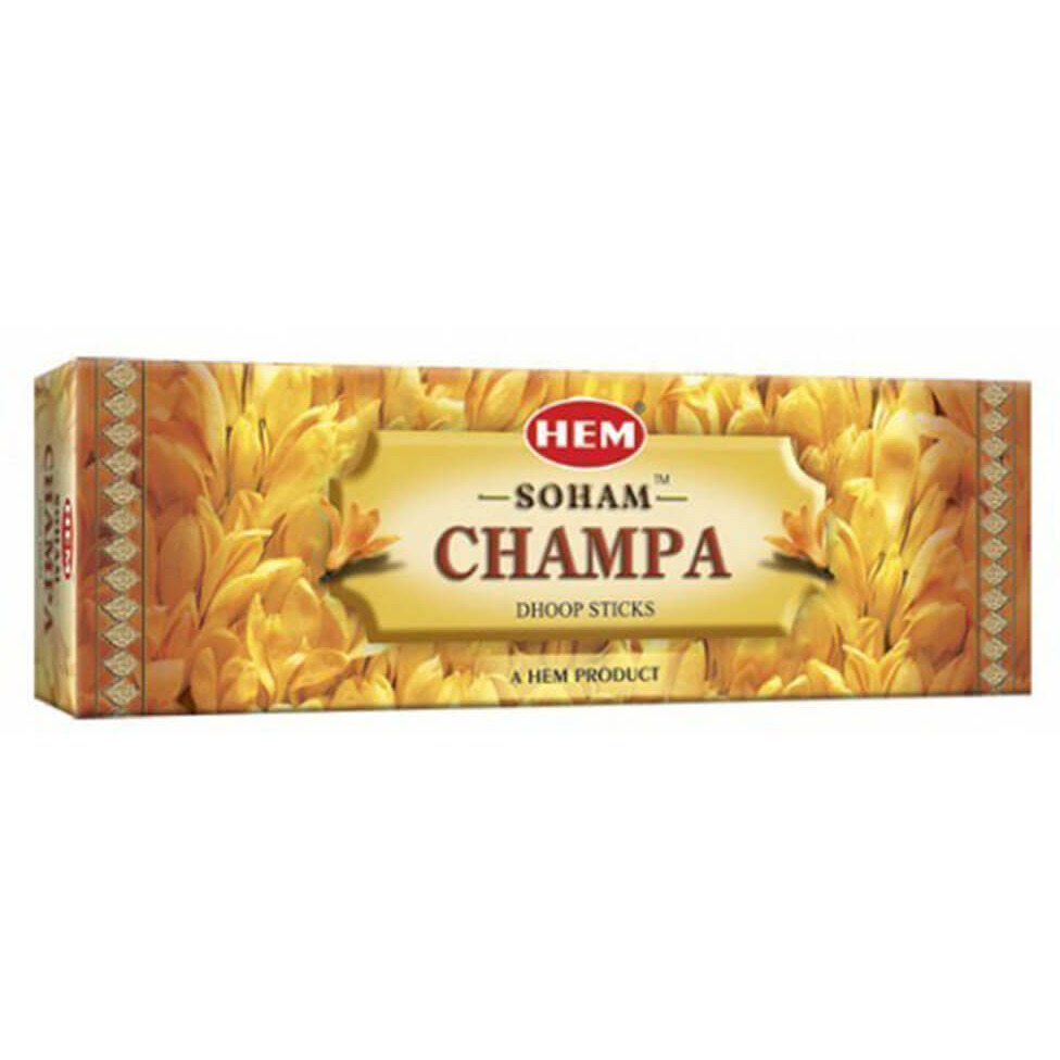 Hem Soham Champa Dhoop Sticks (Pack of 12)