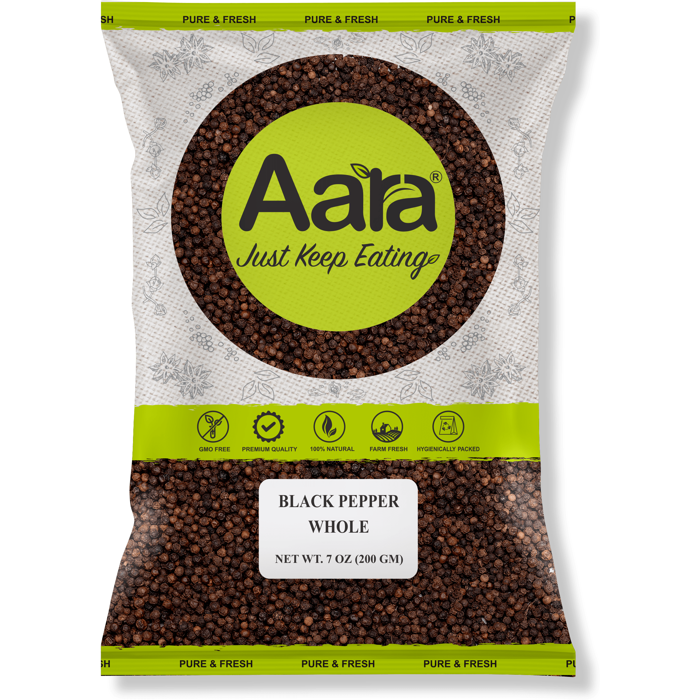 Aara Black Pepper Whole - 3.5 oz