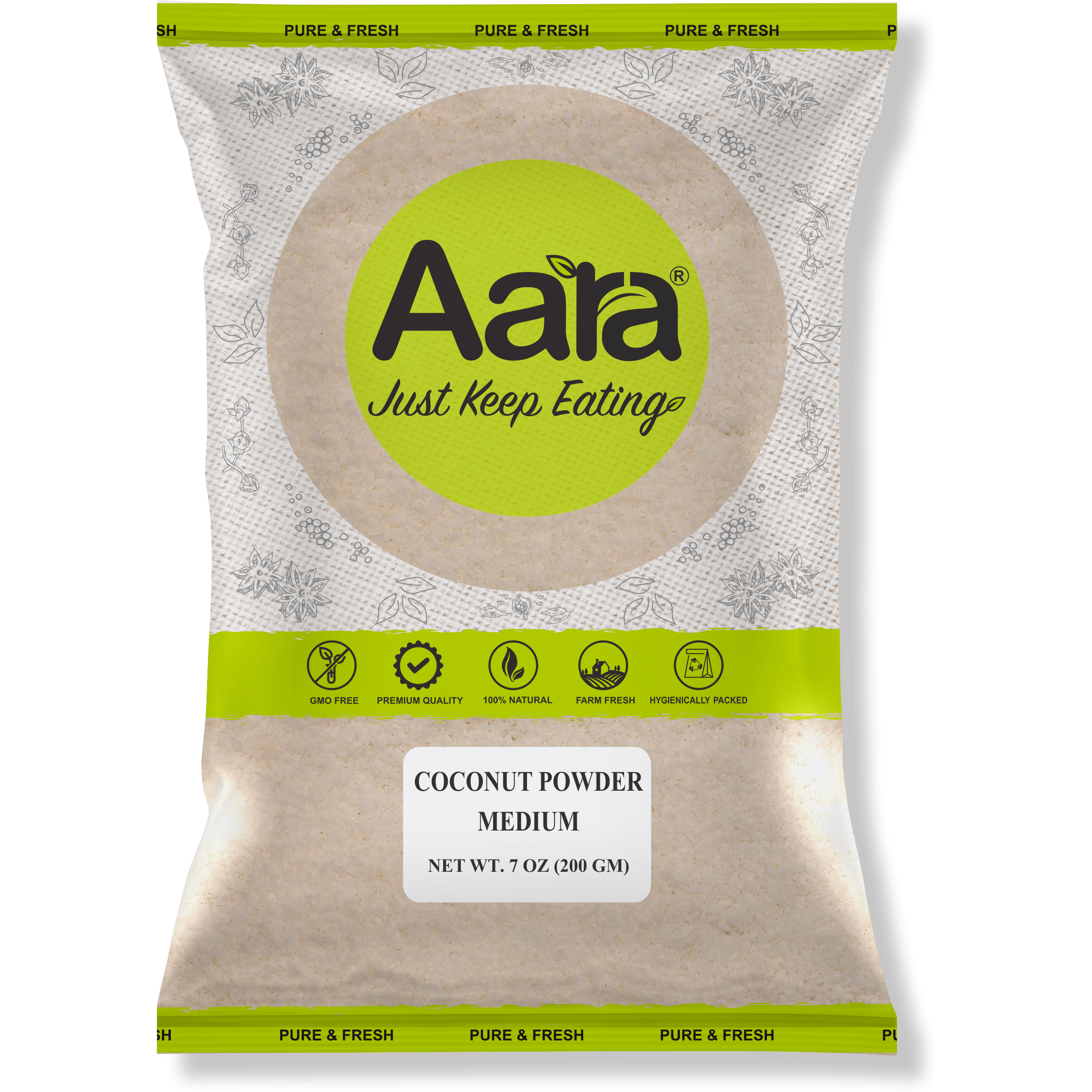 Aara Coconut Powder Medium - 7 oz