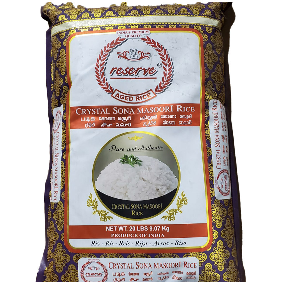 Zafarani Reserve Sona Masoori Rice - 20 LB