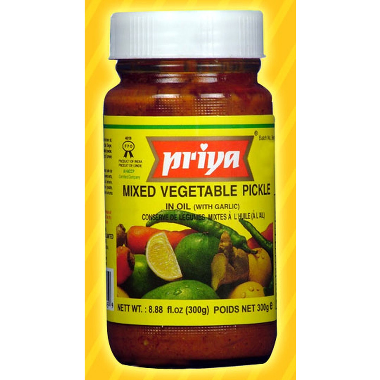 Priya Pickle Mixed Vegetable (With Garlic)