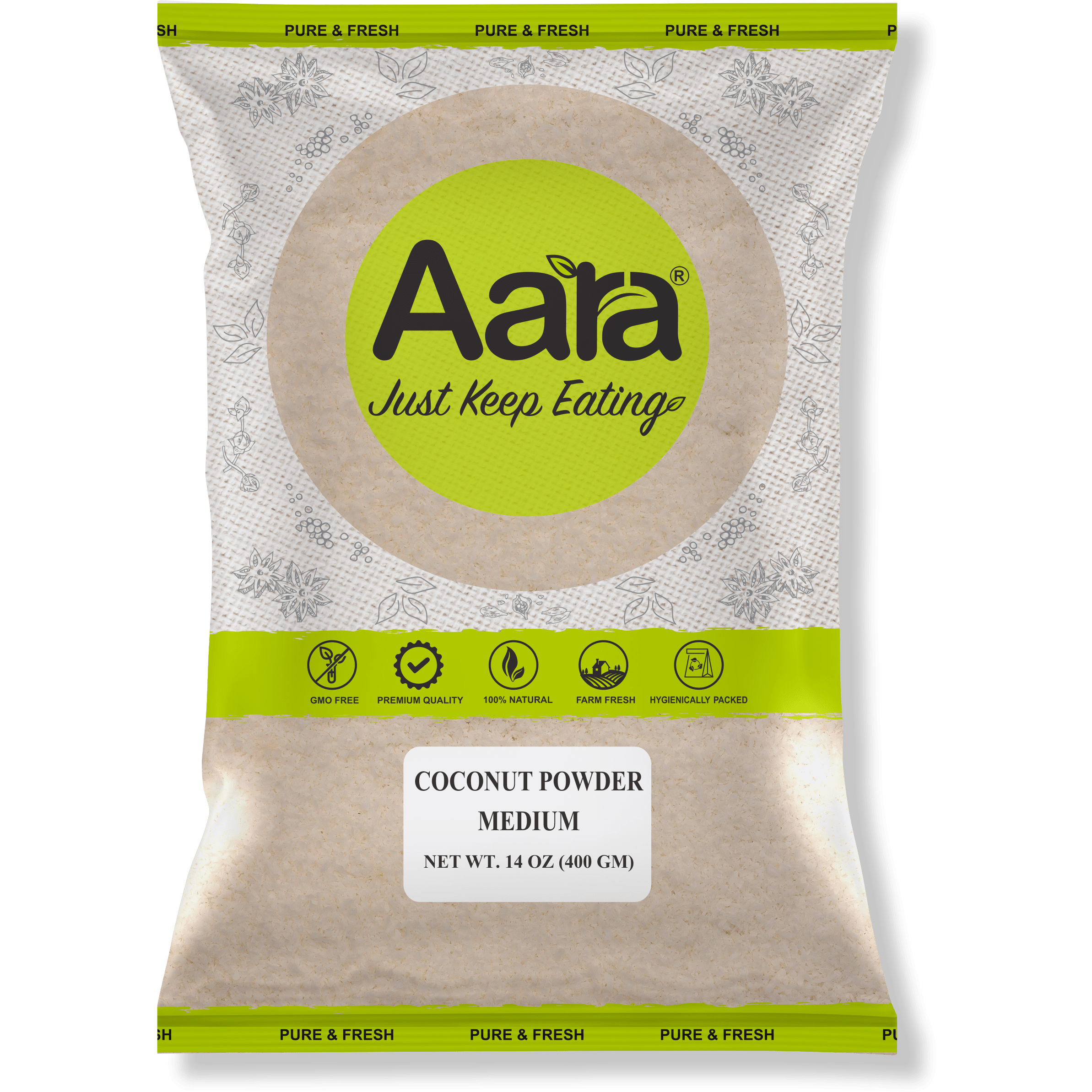 Aara Coconut Powder Medium - 14 oz