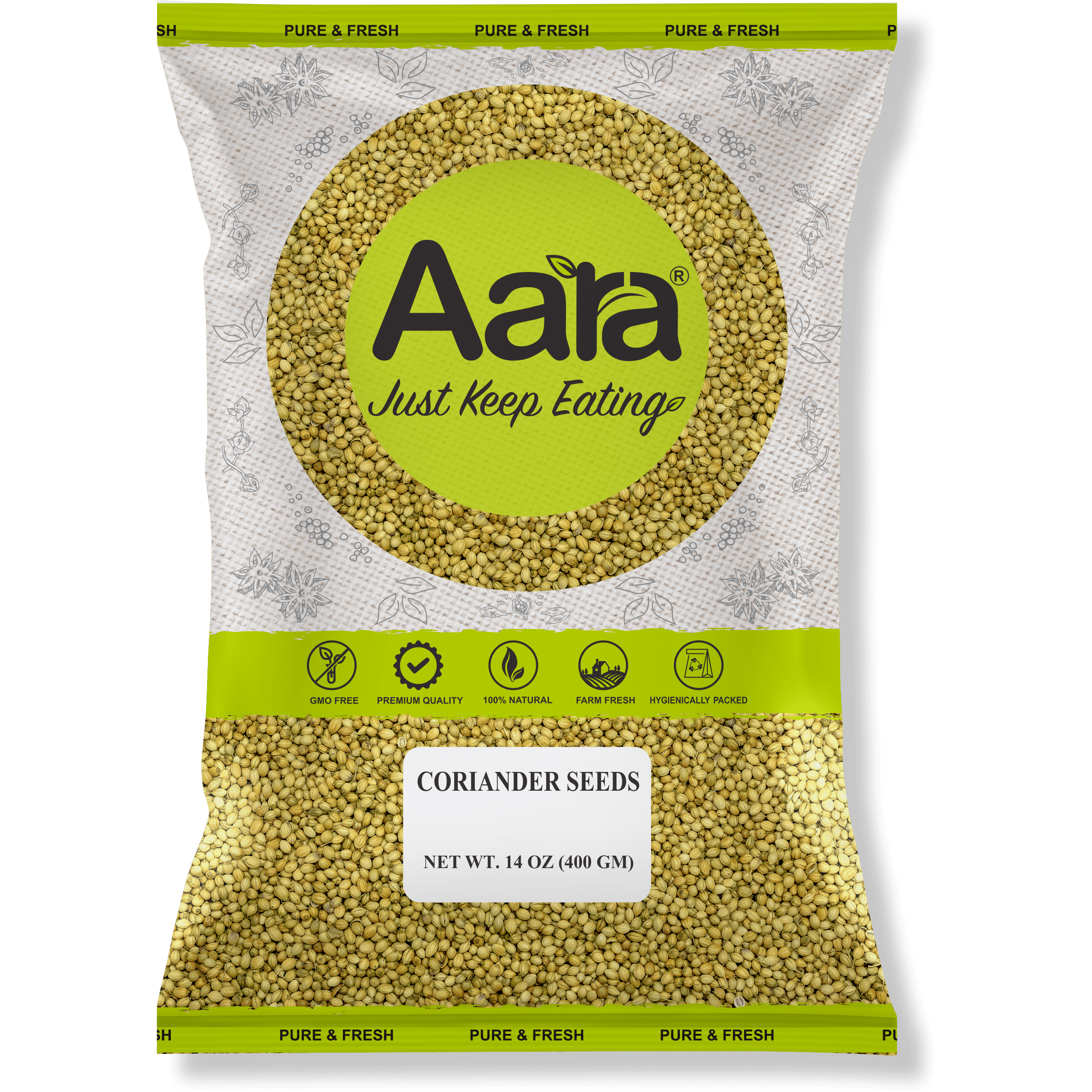Aara Coriander Seeds - 14 oz