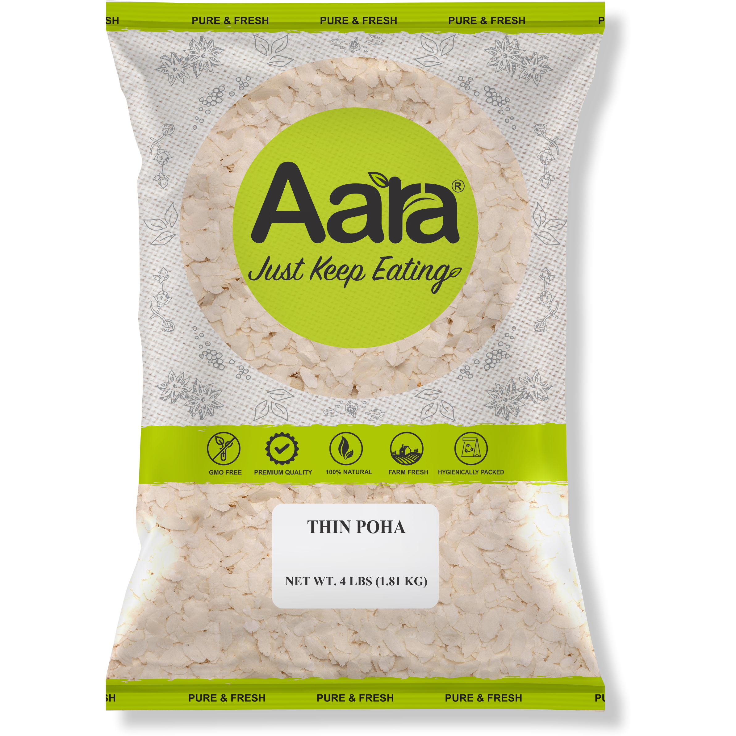 Aara Poha Thin - 4 lb