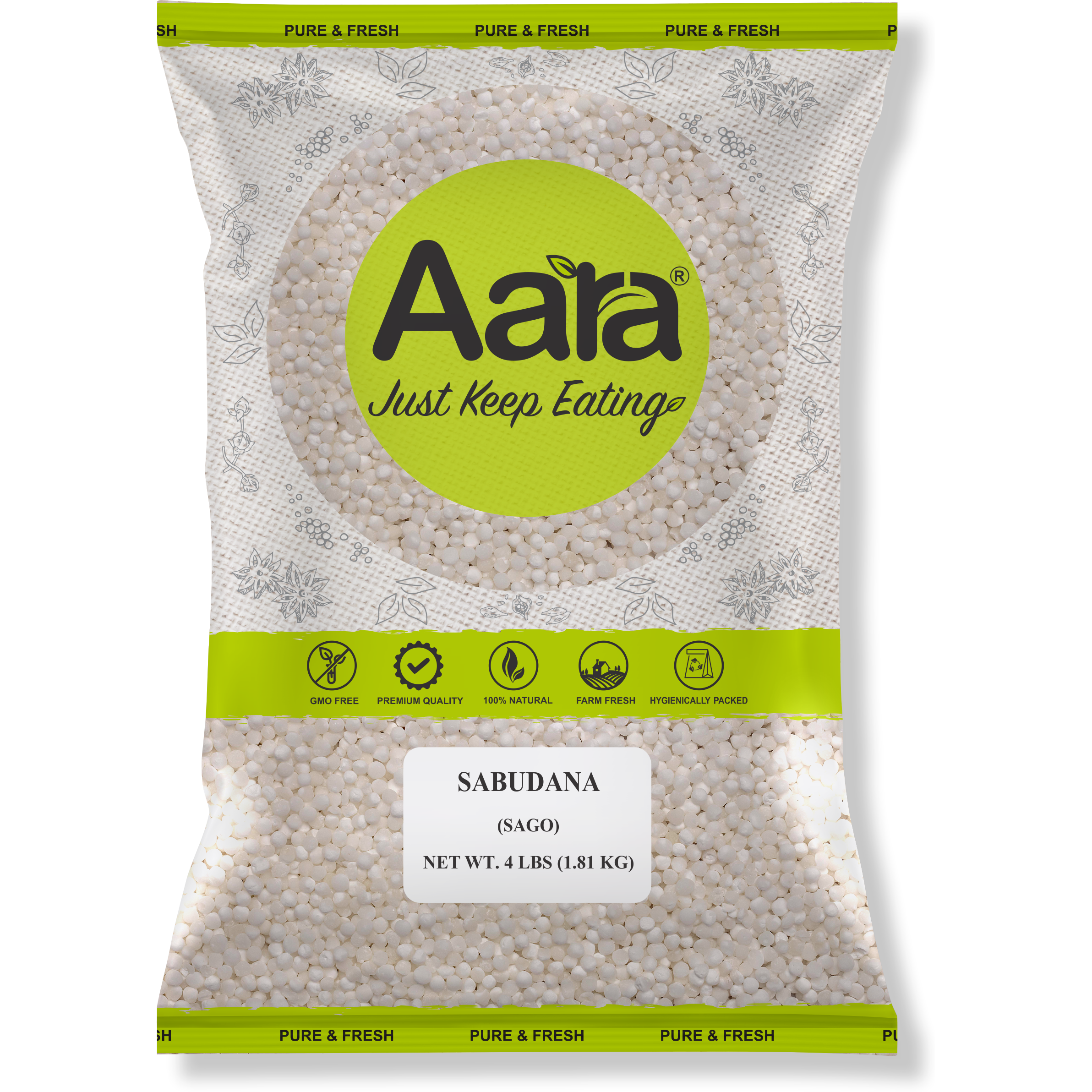 Aara Sabudana (Sago) - 4 lb