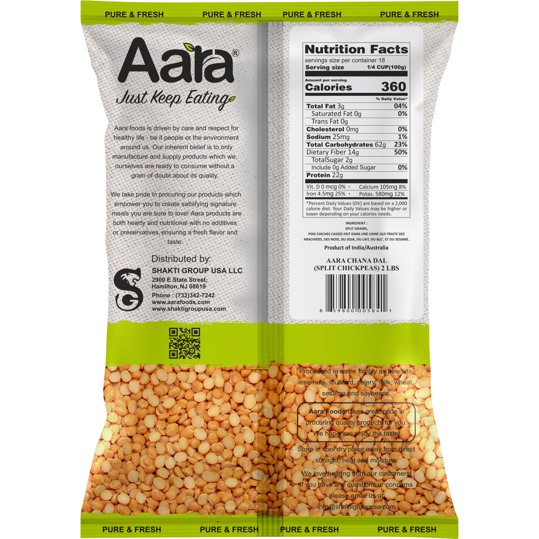 Aara Chana Dal - 2 lb