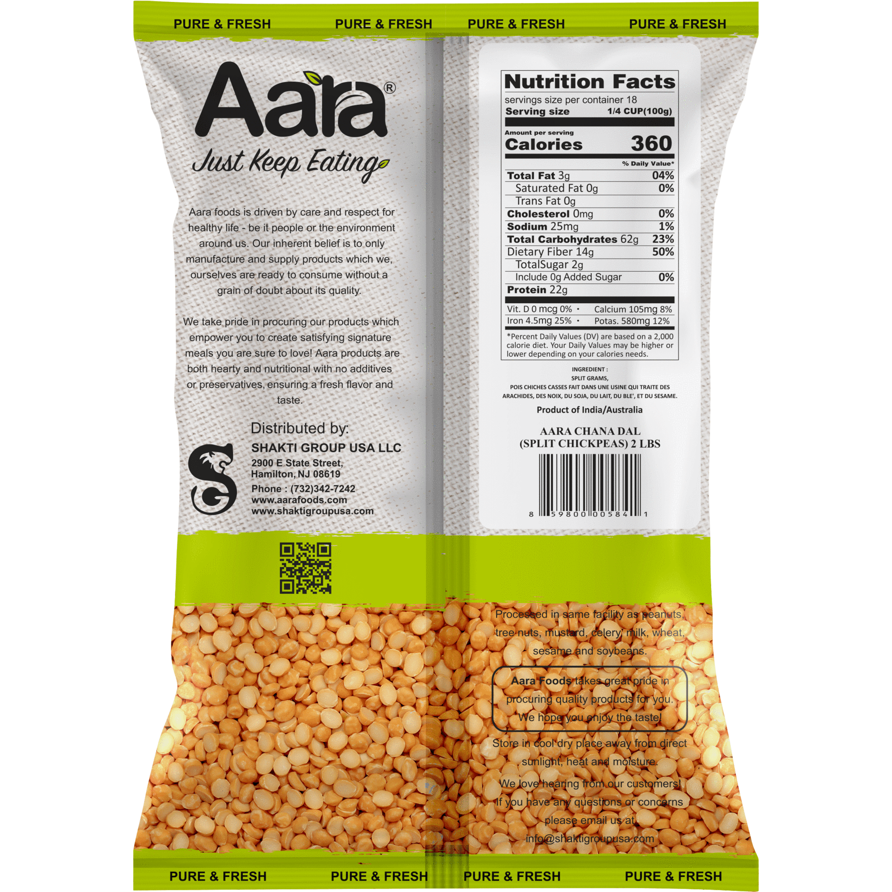 Aara Chana Dal - 4 lb