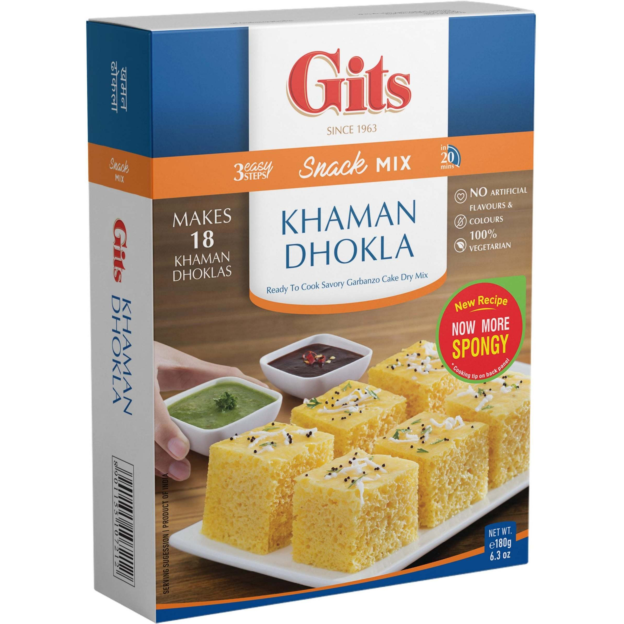 Gits Khaman Dhokla (Snack Mix) - 6.3 Oz (180 Gm)
