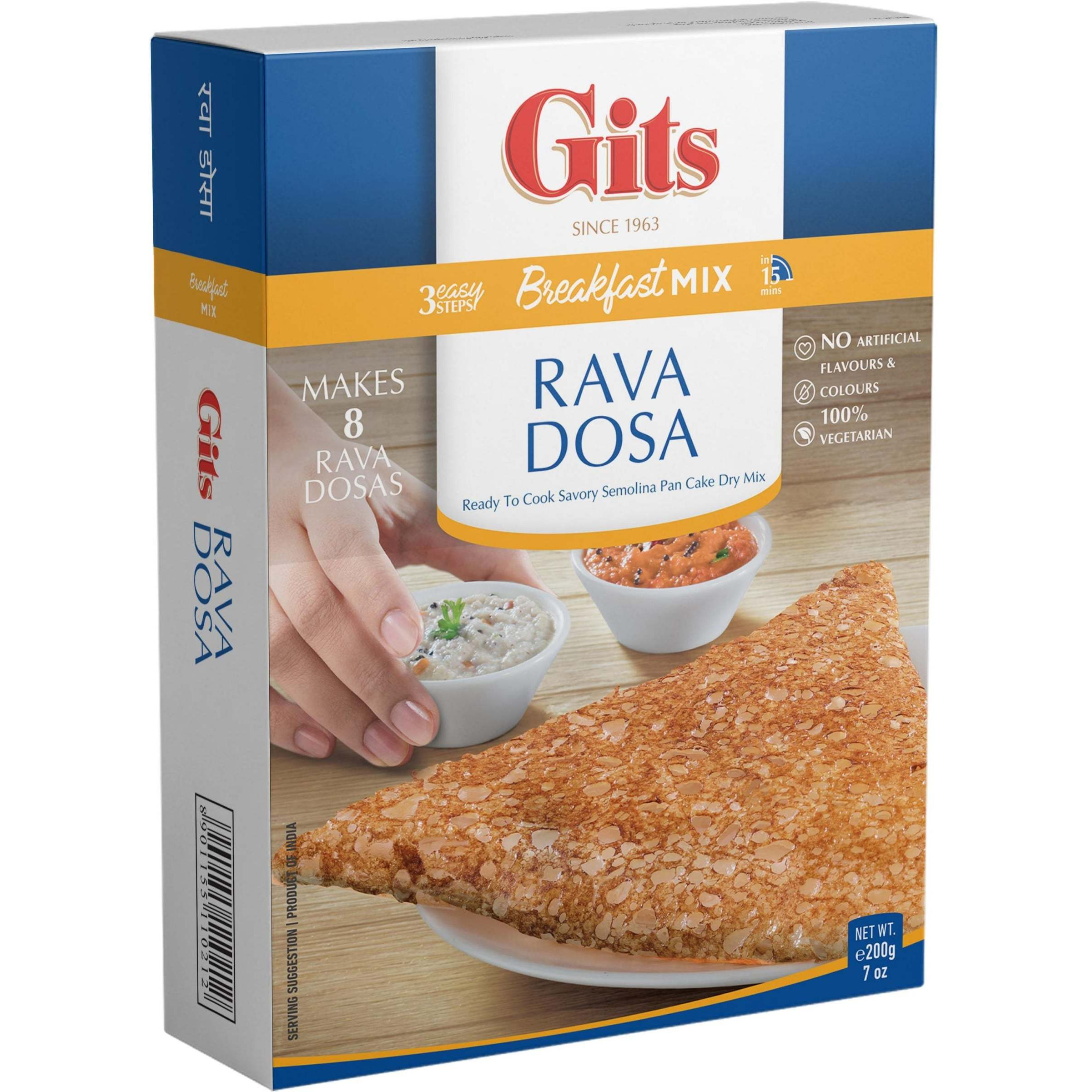 Gits Rava Dosa (Breakfast Mix) - 7 Oz (200 Gm)