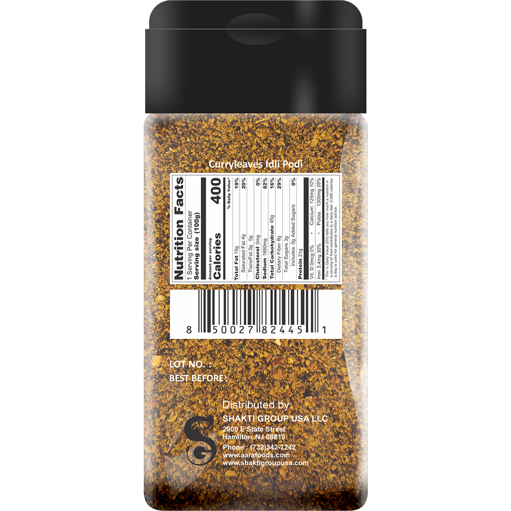 Aara Curry Leaves Idli Podi Powder - 250gm