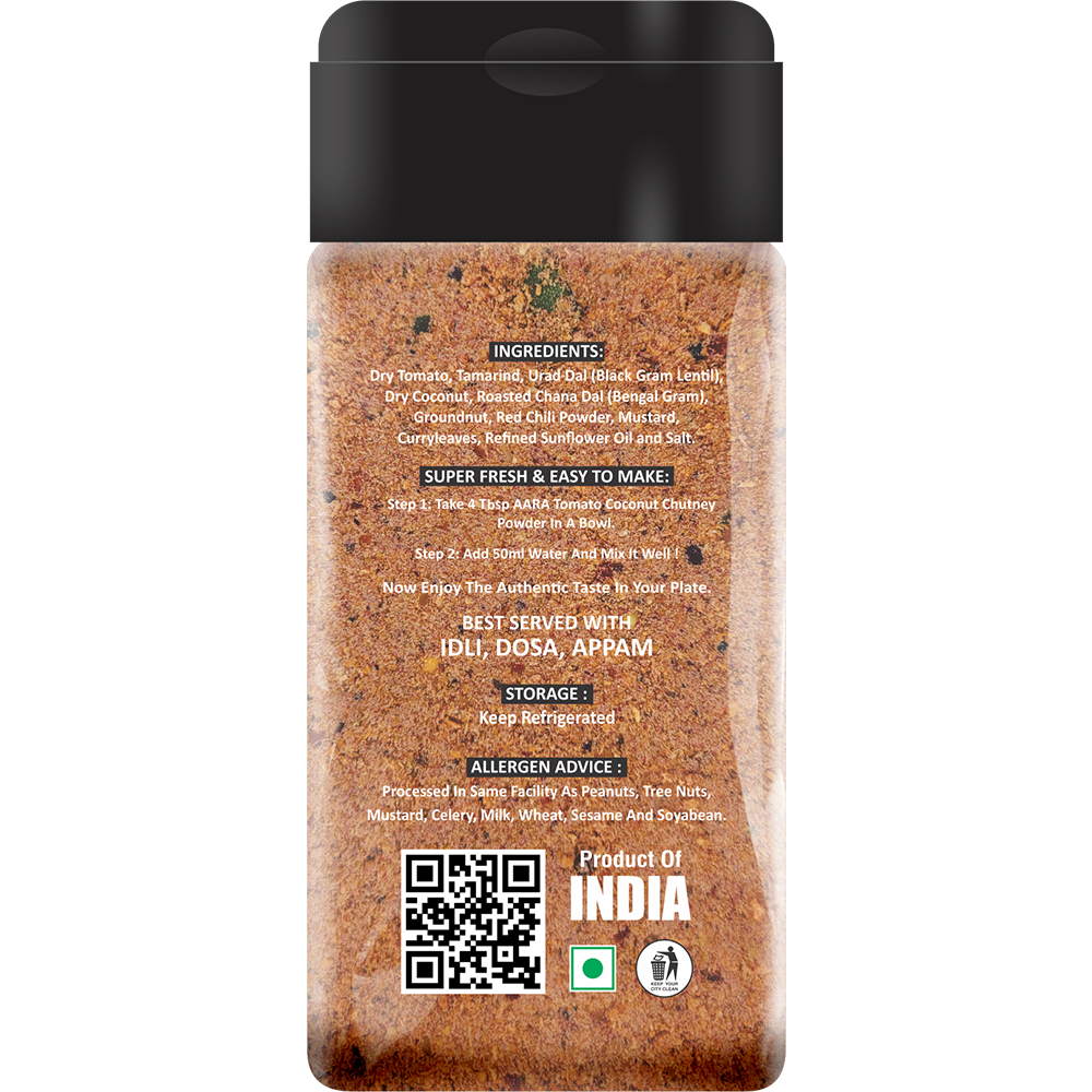 Aara Tomato Coconut Chutney Powder - 250gm