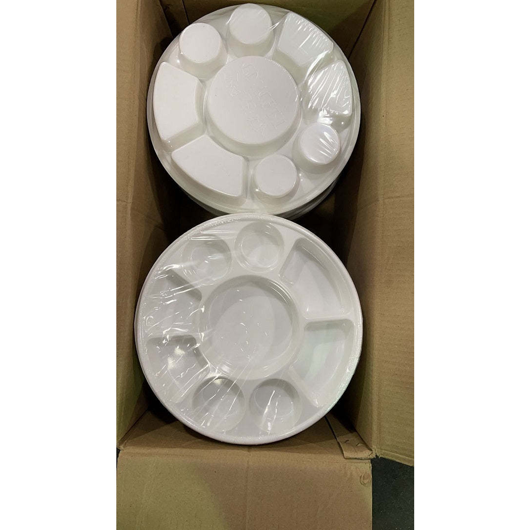 200pc Round Plastic Plates with Free Shipping