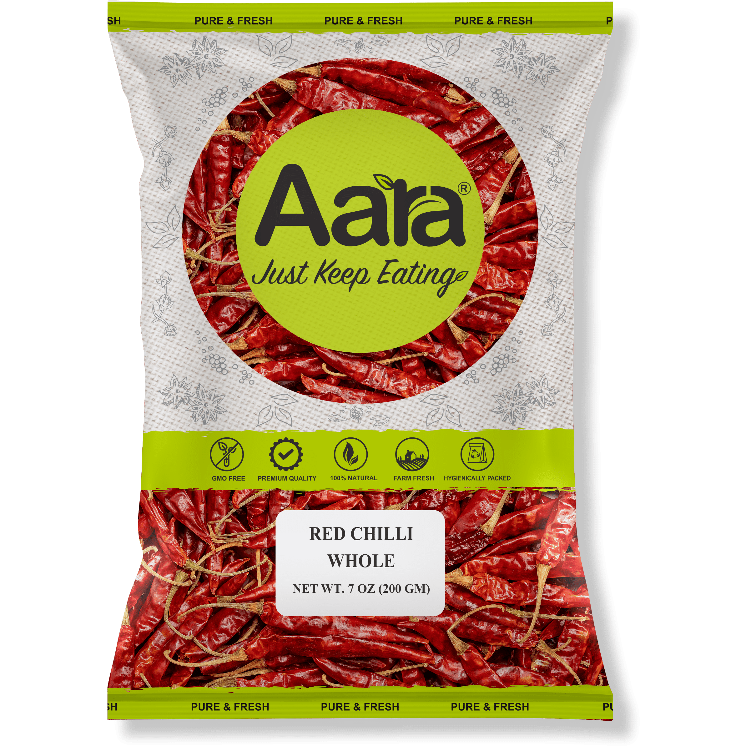 Aara Red Chili Whole (Regular) - 14oz