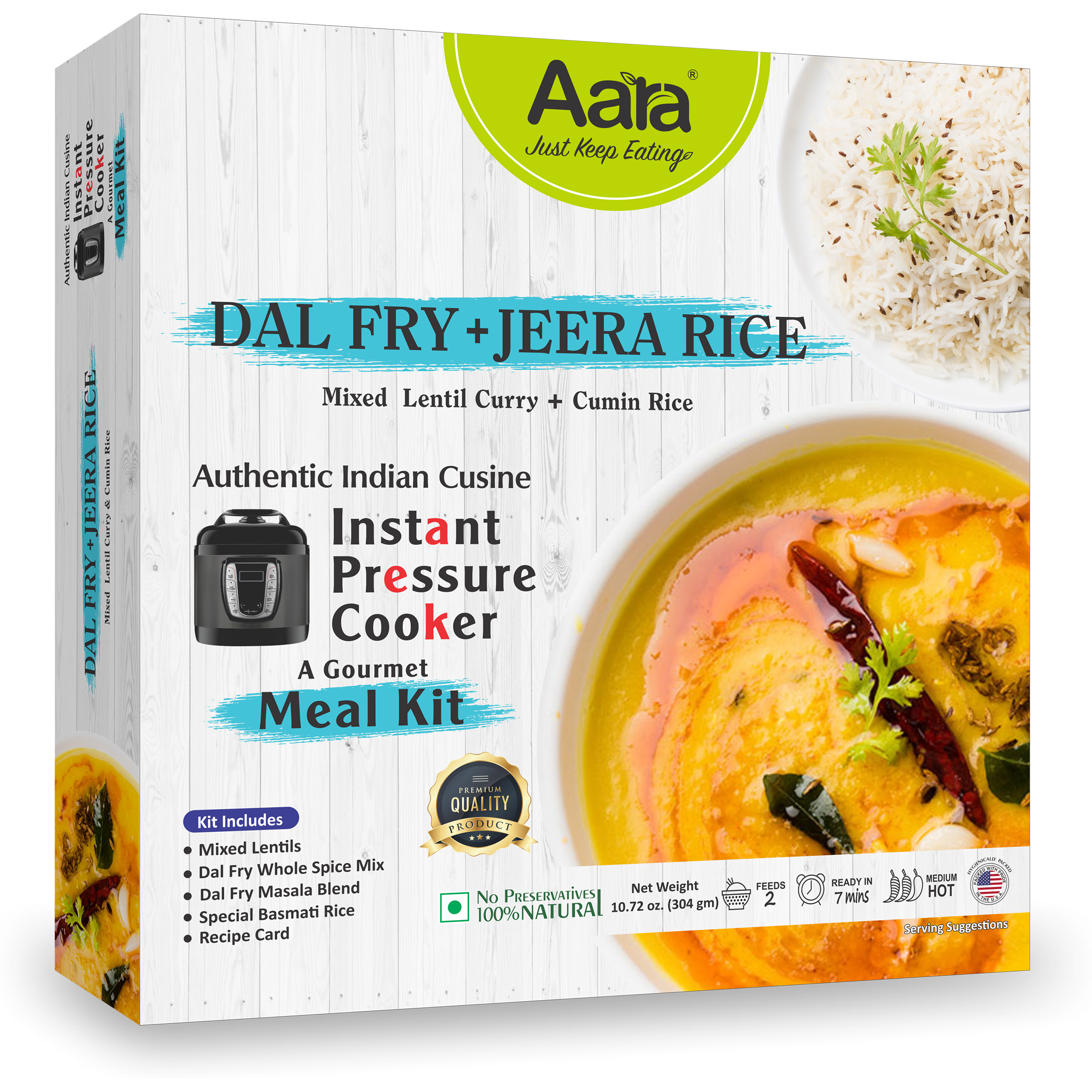 Aara Dal Fry & Rice Gourmet Meal Kit