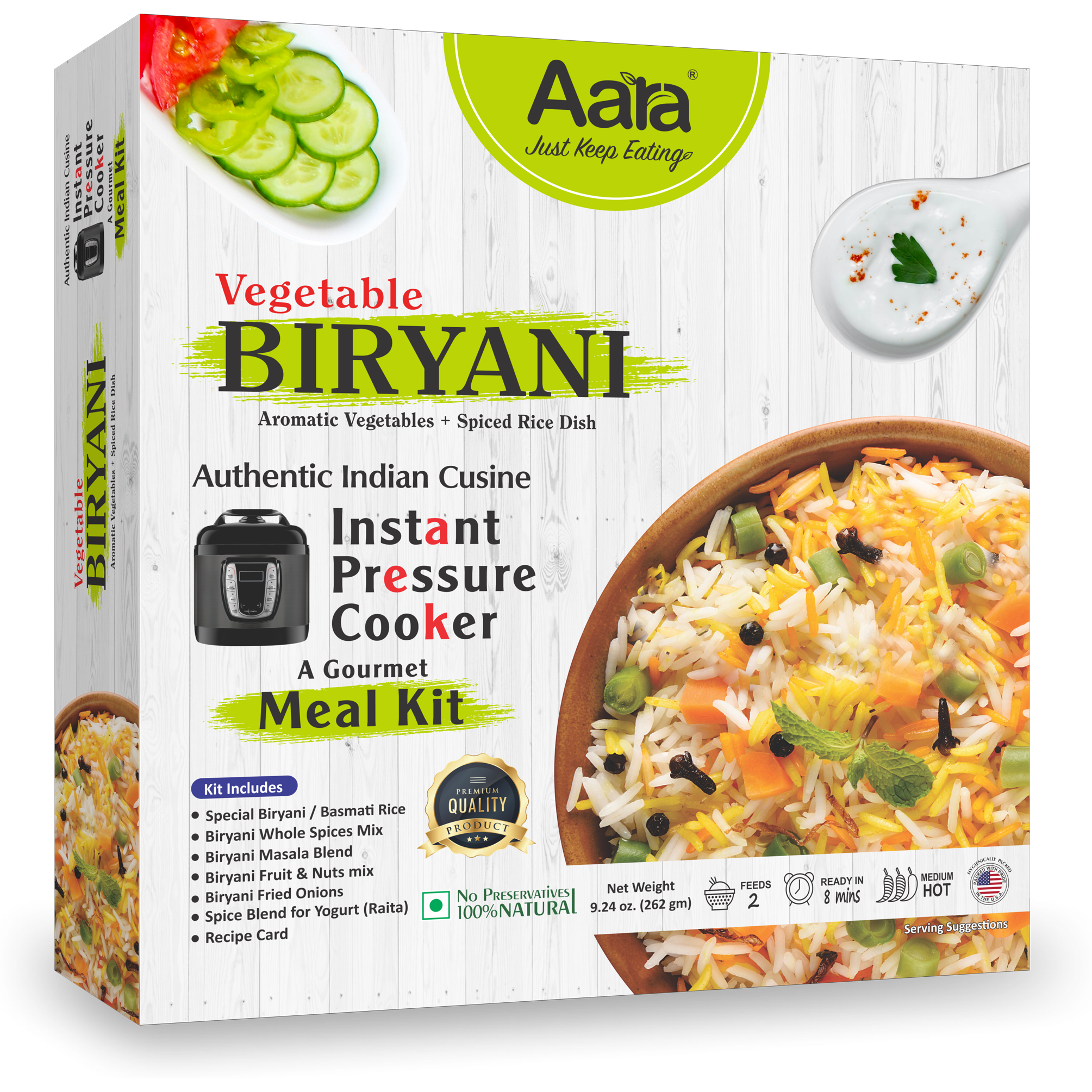 Aara Vegetable Biryani Gourmet Meal Kit