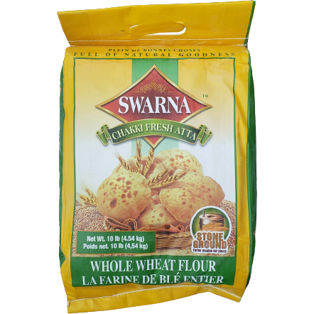 Swarna Chakki Whole Wheat Aata - 10 LB