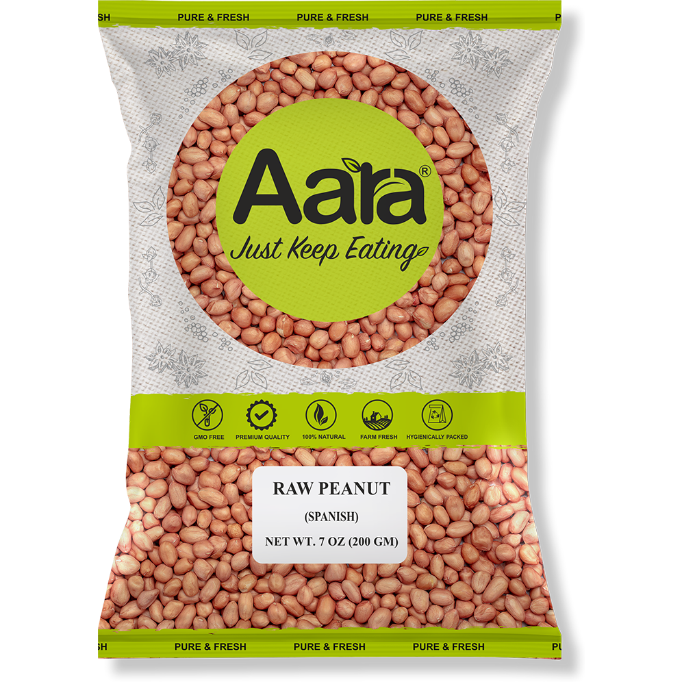Aara Raw Peanuts - 7oz