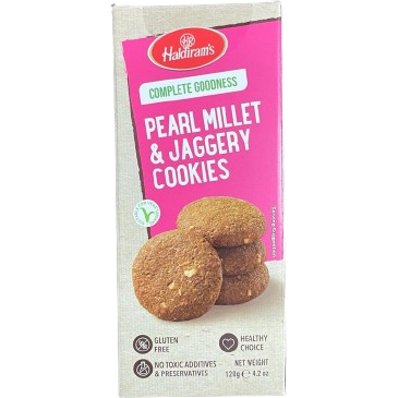 Haldiram Pearl Millet & Jaggery Cookies - 120g