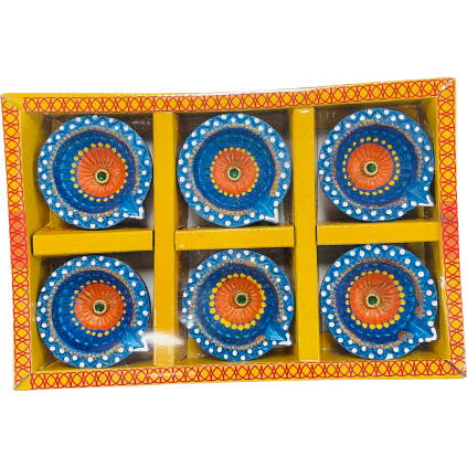 Decorative Diyas-pack of 6 (C138)