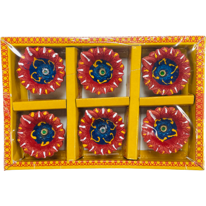 Decorative Diyas-pack of 6 (C143)