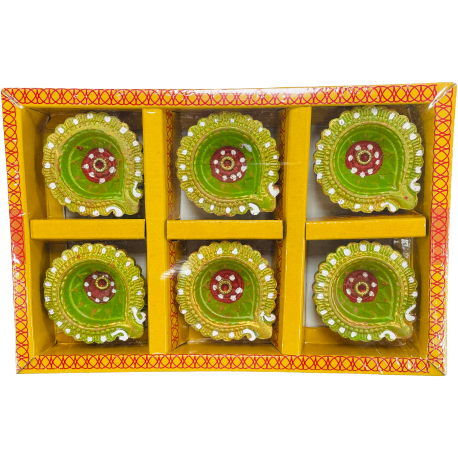 Decorative Diyas-pack of 6 (C139)
