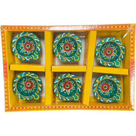 Decorative Diyas-pack of 6 (C144)