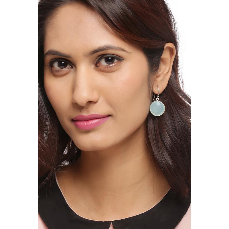Sterling Silver Circular Drop Earrings By Silvermerc Designs