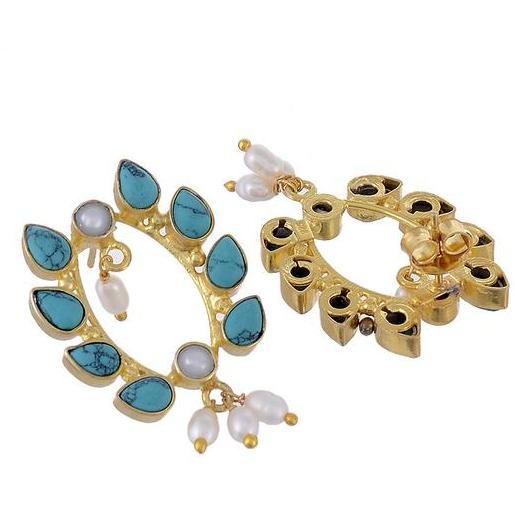 Gold-Plated Contemporary Handcrafted Sterling Silver Drop Earrings By Silvermerc Designs
