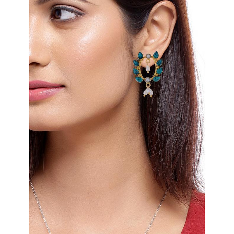 Gold-Plated Contemporary Handcrafted Sterling Silver Drop Earrings By Silvermerc Designs