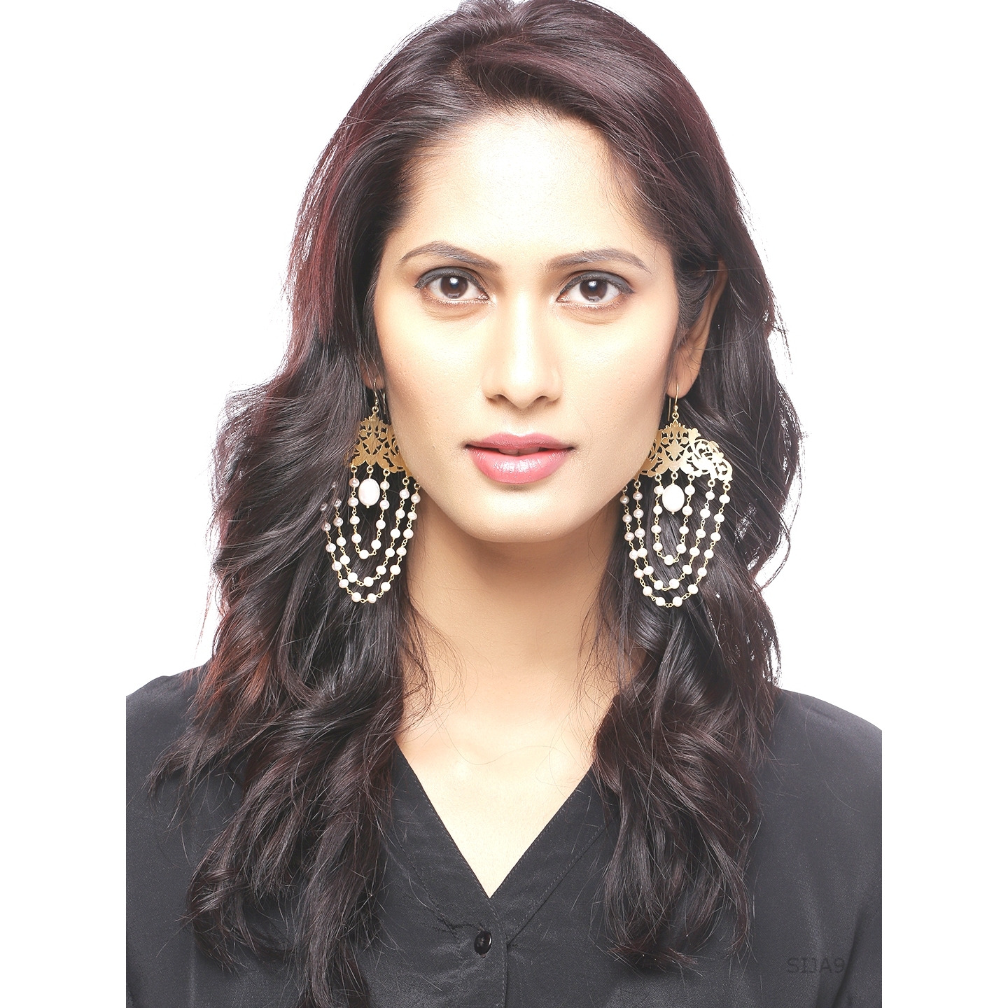 Gold Plated, Fresh Water Pearls Beautiful Drop Earrings By Silvermerc Designs