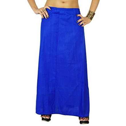 Solid Bollywood Cotton Inskirt Stitched Indian Petticoat Lining For Sari
