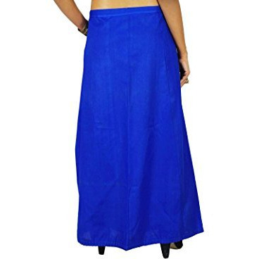 Solid Bollywood Cotton Inskirt Stitched Indian Petticoat Lining For Sari