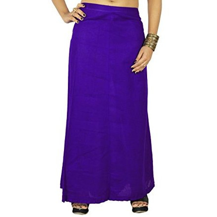 Solid Bollywood Cotton Inskirt Stitched Indian Petticoat Lining For Sari
