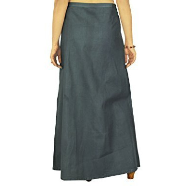 Solid Bollywood Cotton Inskirt Stitched Indian Petticoat Lining For Sari